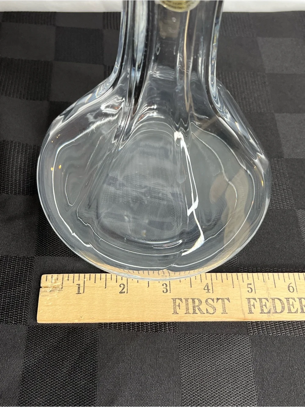 Cristal France 24% Lead Crystal Decanter With Stopper Original Label French